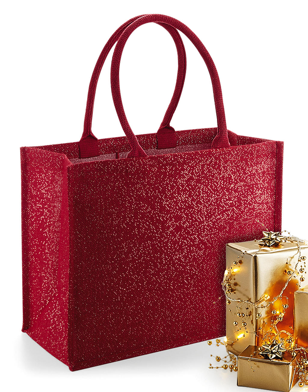 Shimmer Jute Shopper