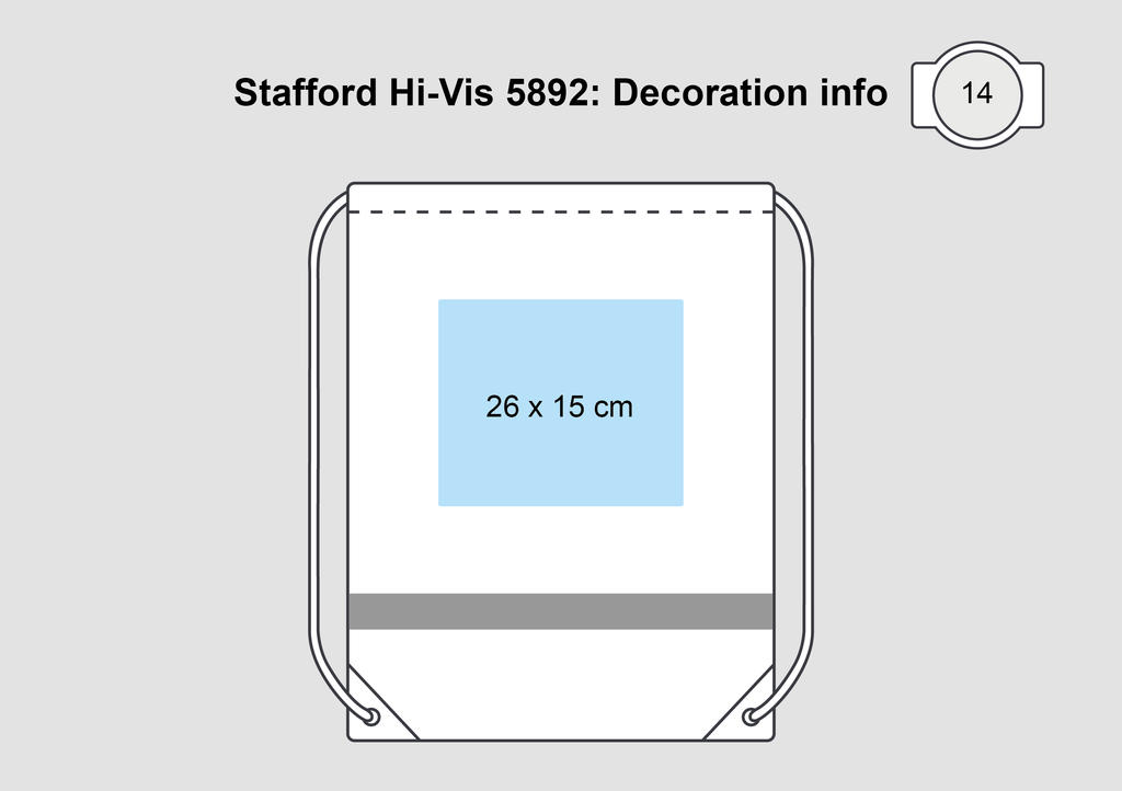 Stafford Hi-vis Drawstring Tote