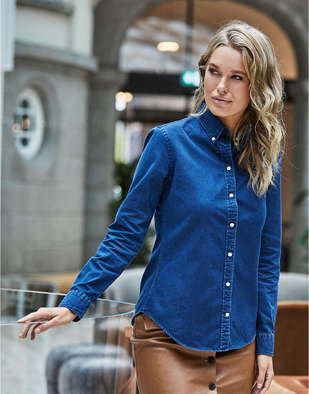 Ladies Casual Twill Shirt