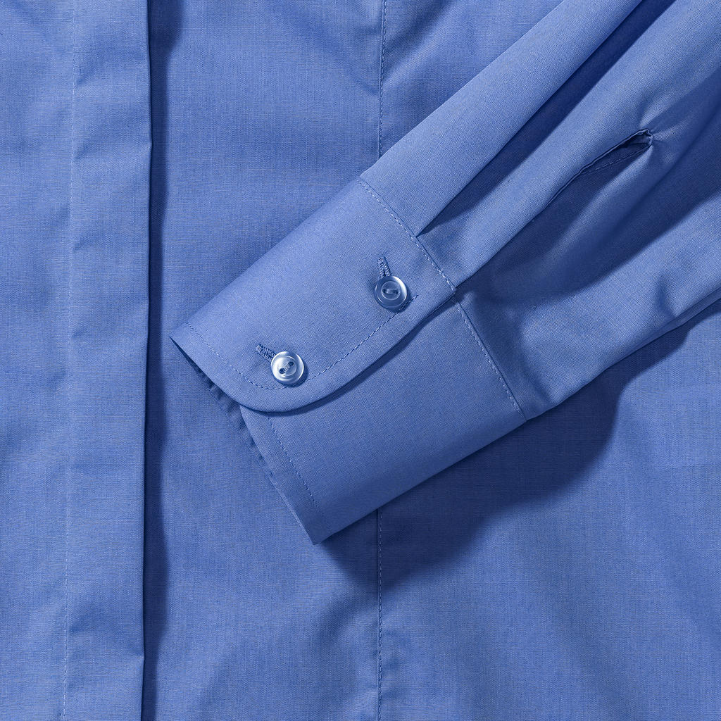 Ladies` LS Fitted Poplin Shirt