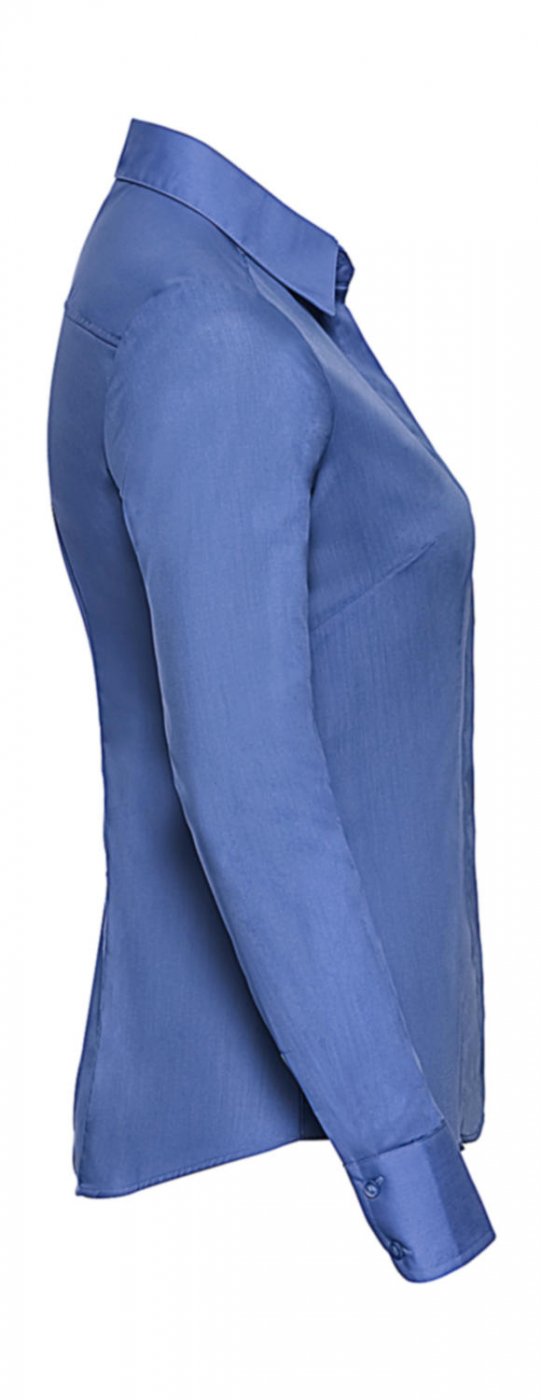 Ladies` LS Fitted Poplin Shirt