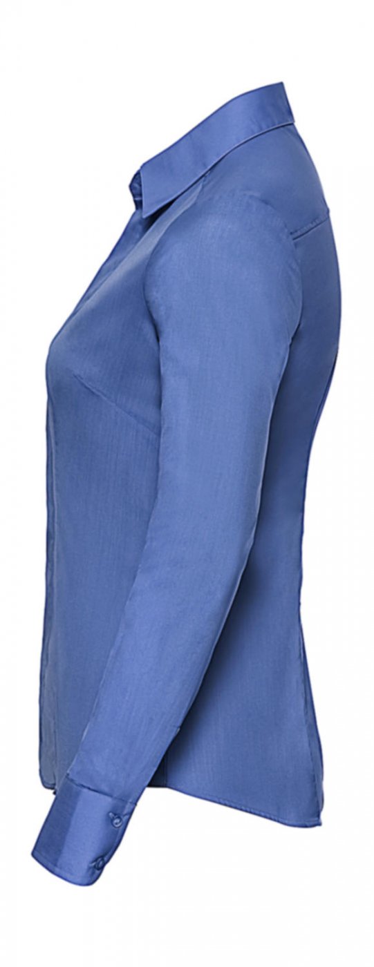 Ladies` LS Fitted Poplin Shirt