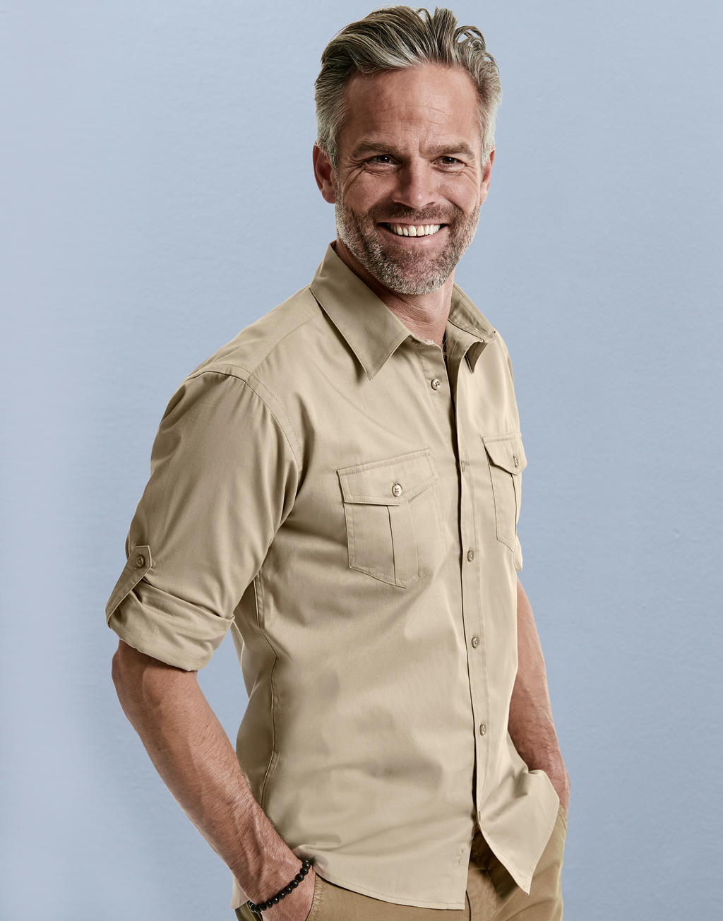 Men’s Roll Sleeve Shirt Long Sleeve
