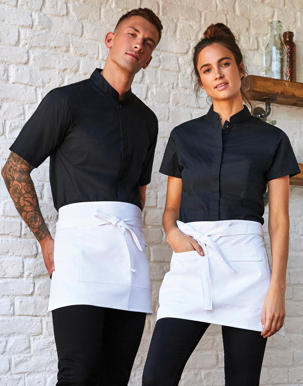 Tailored Fit Mandarin Collar Shirt SSL