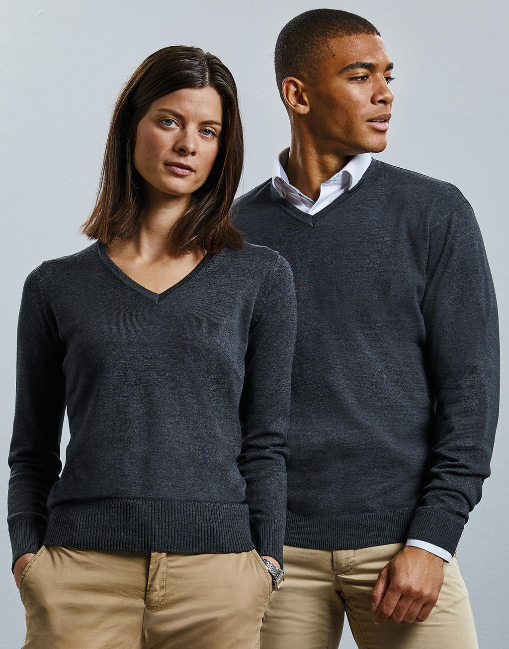 Men`s V-Neck Knitted Pullover