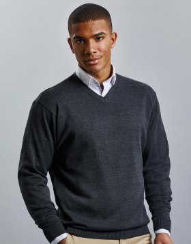 Men`s V-Neck Knitted Pullover