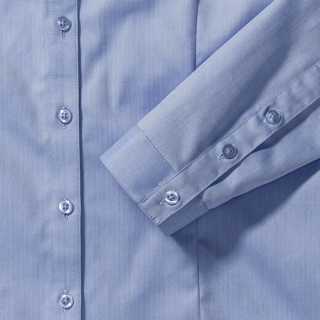 Ladies` LS Herringbone Shirt