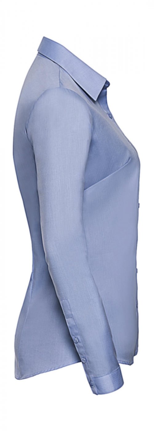 Ladies` LS Herringbone Shirt
