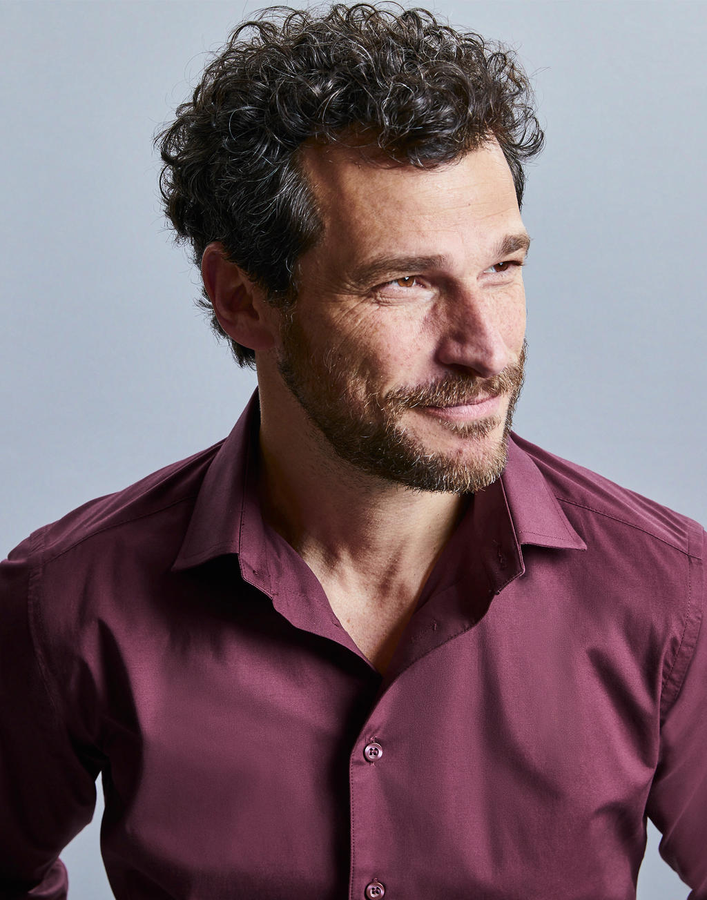 Fitted Long Sleeve Stretch Shirt