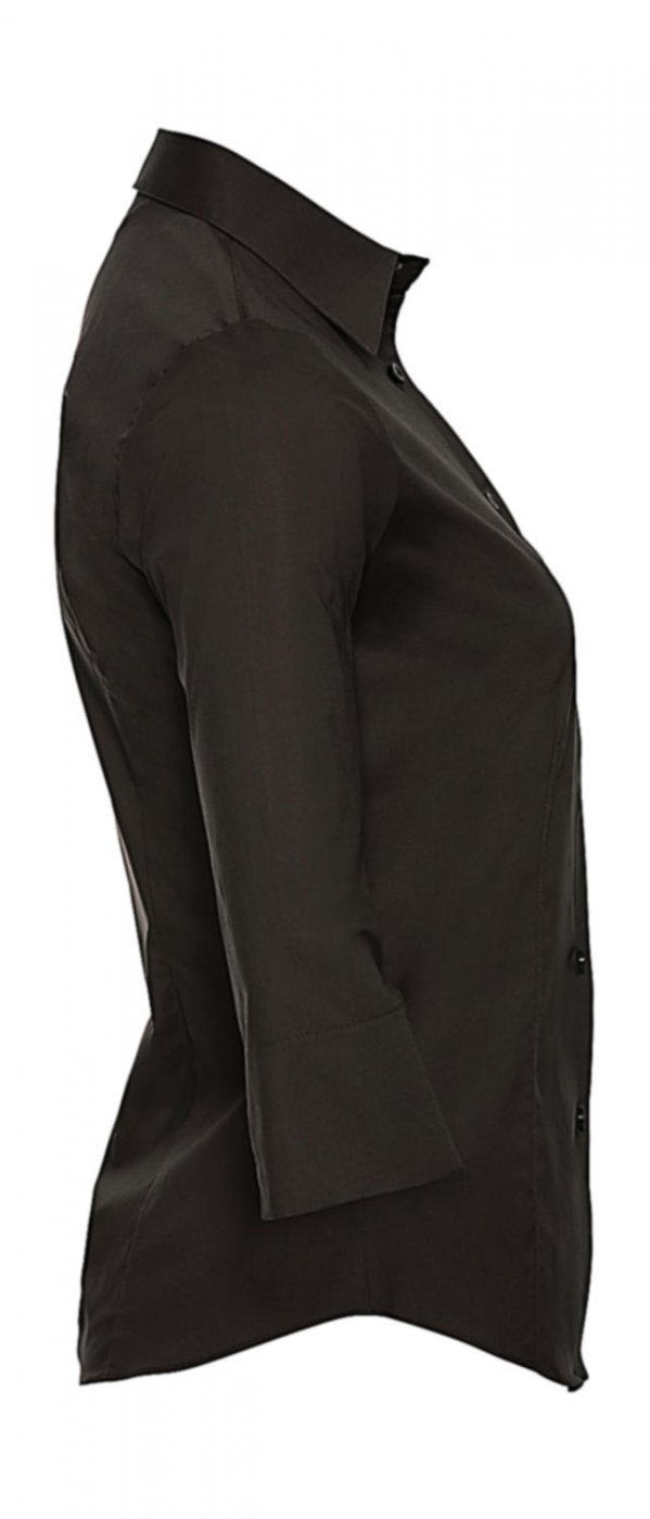 Tailored Blouse with 3/4 Sleeves