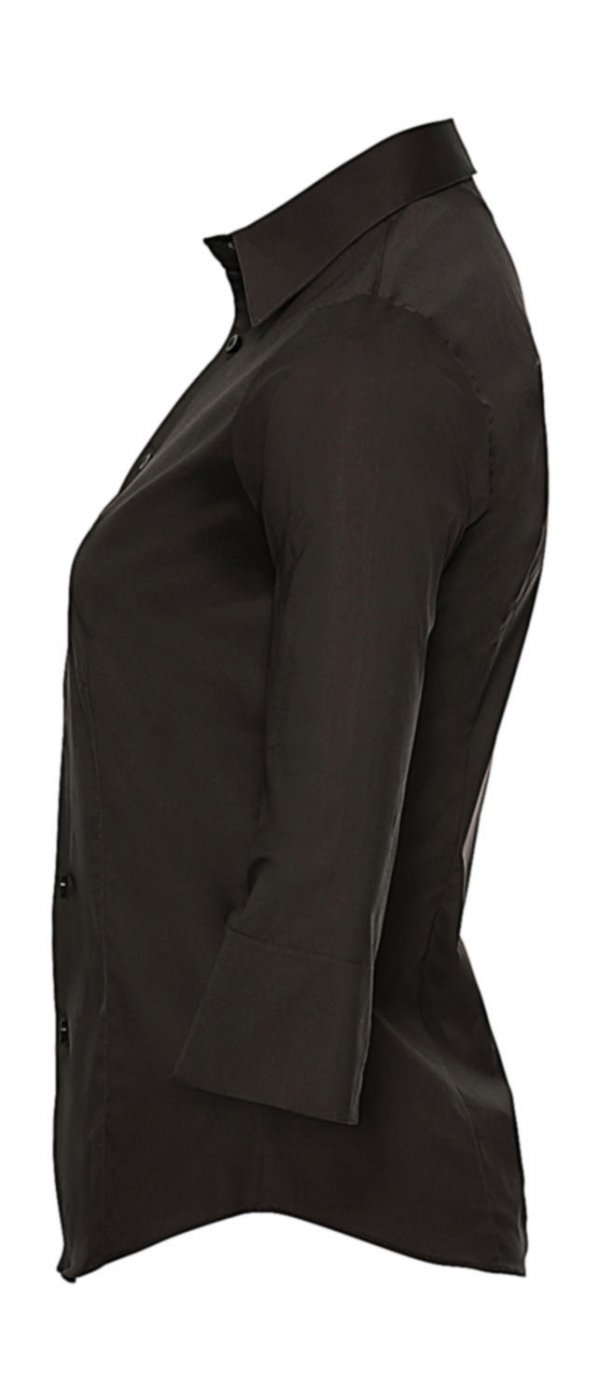 Tailored Blouse with 3/4 Sleeves