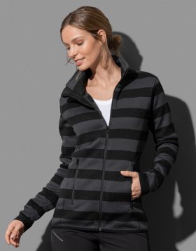Striped Fleece Jacket Women