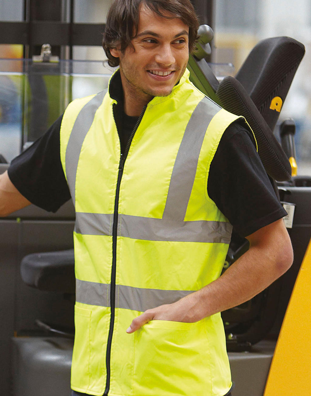 Fluo Fleece Reversible Bodywarmer