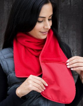 Fleece Scarf with Pocket