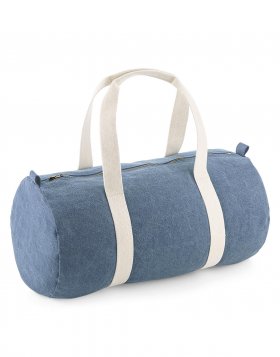 Denim Barrel Bag