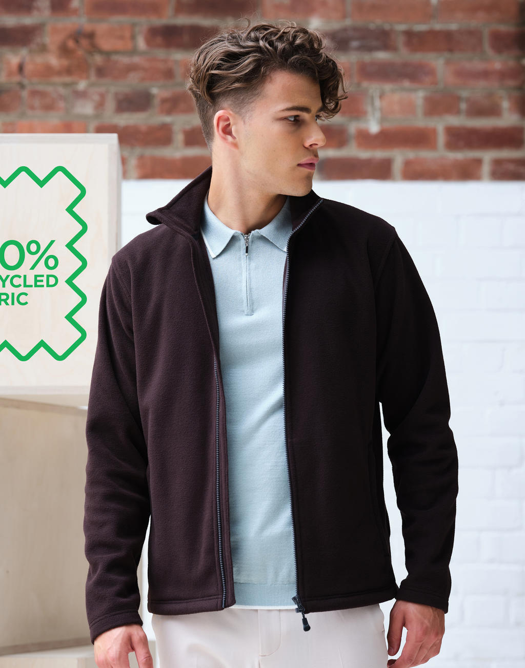 Honestly Made Recycled Full Zip Microfleece