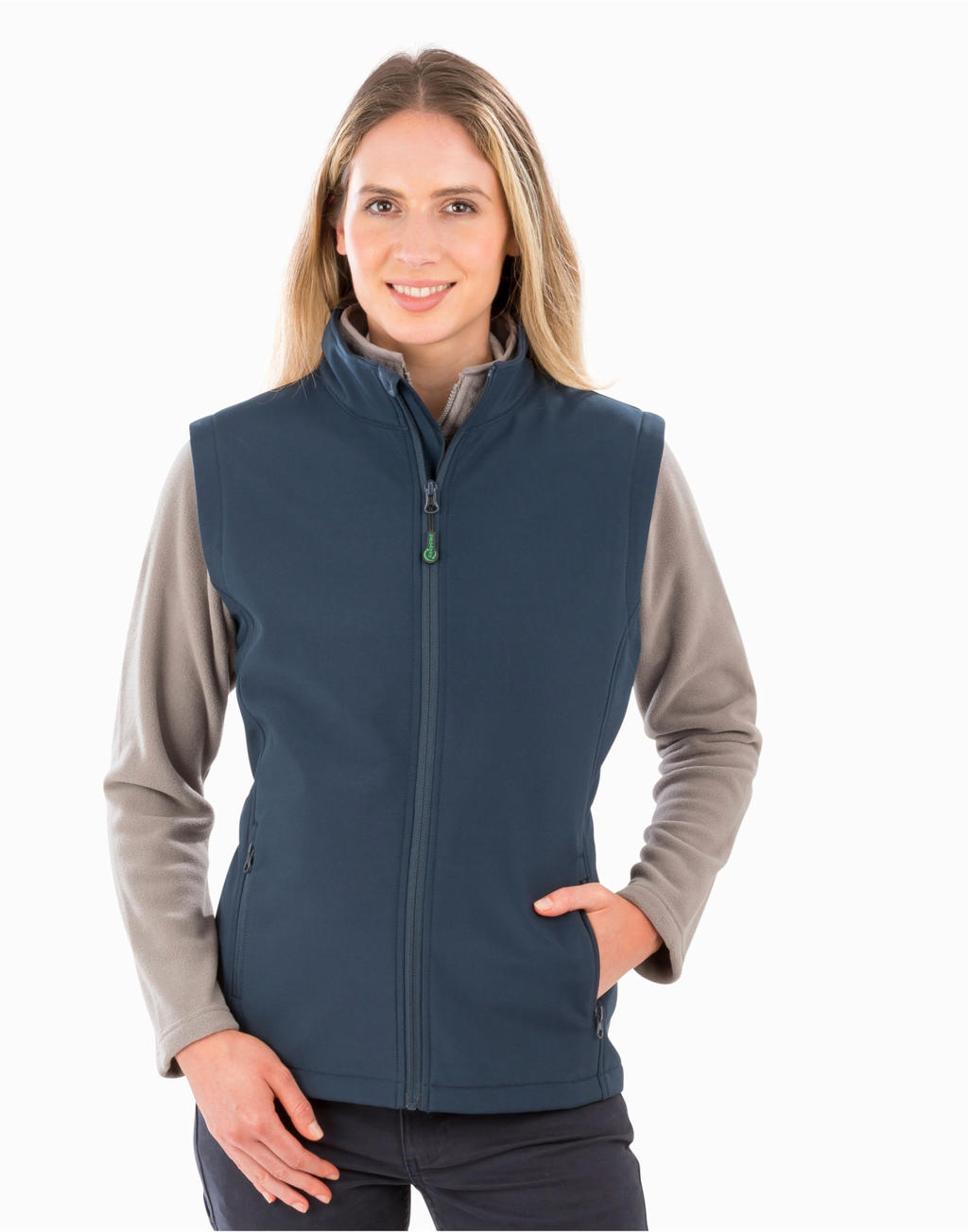 Women`s Recycled 2-Layer Printable Softshell B/W