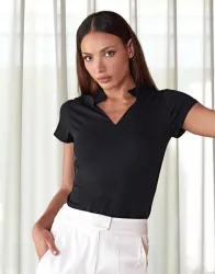 Regular Fit Mandarin Collar Top