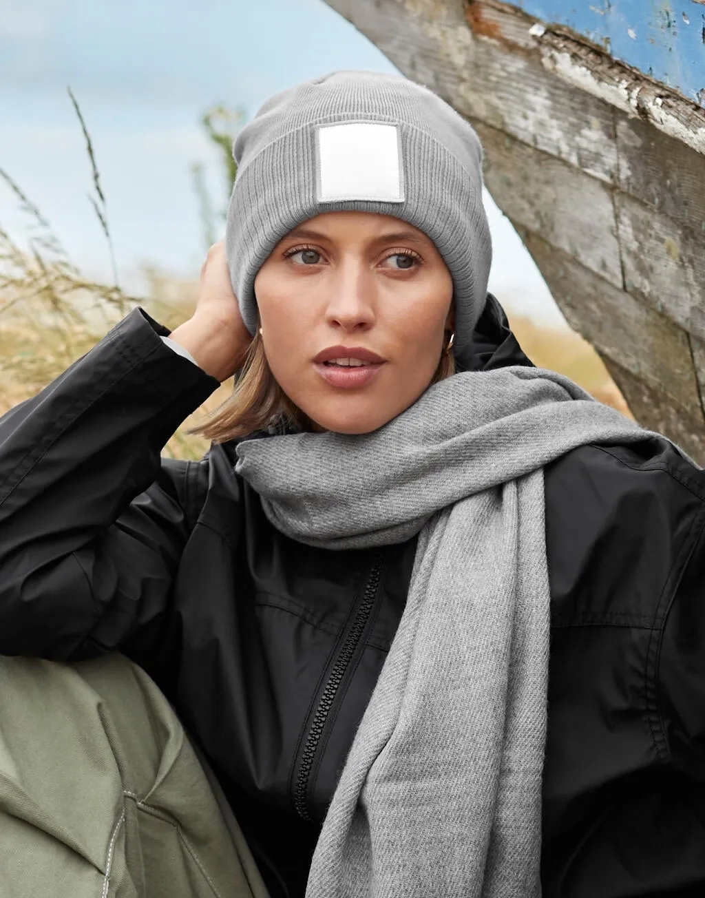 Appliqué Patch Beanie