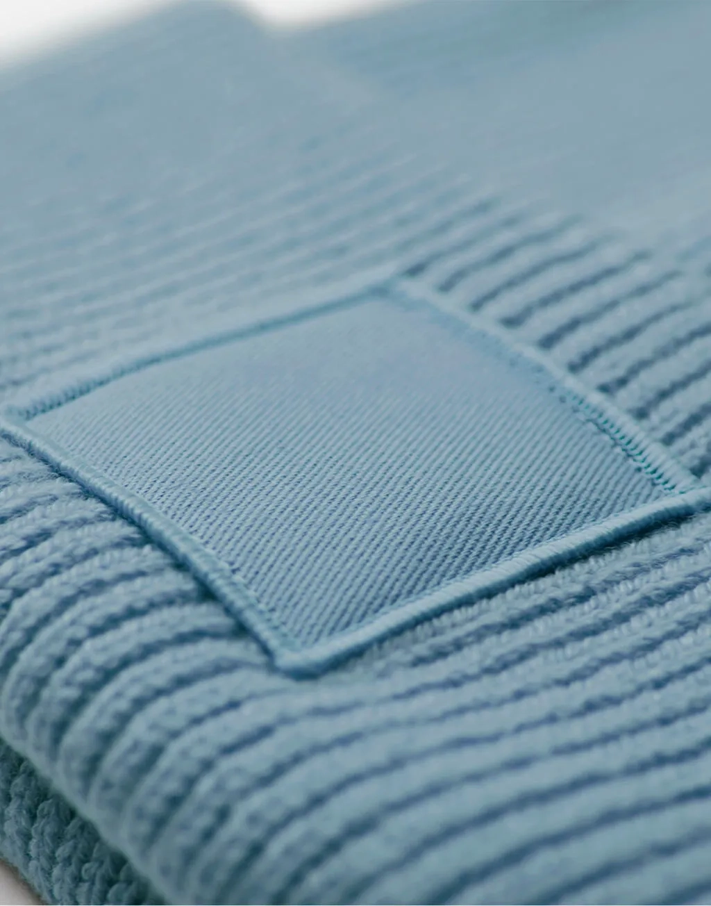 Deep Cuffed Tonal Patch Beanie