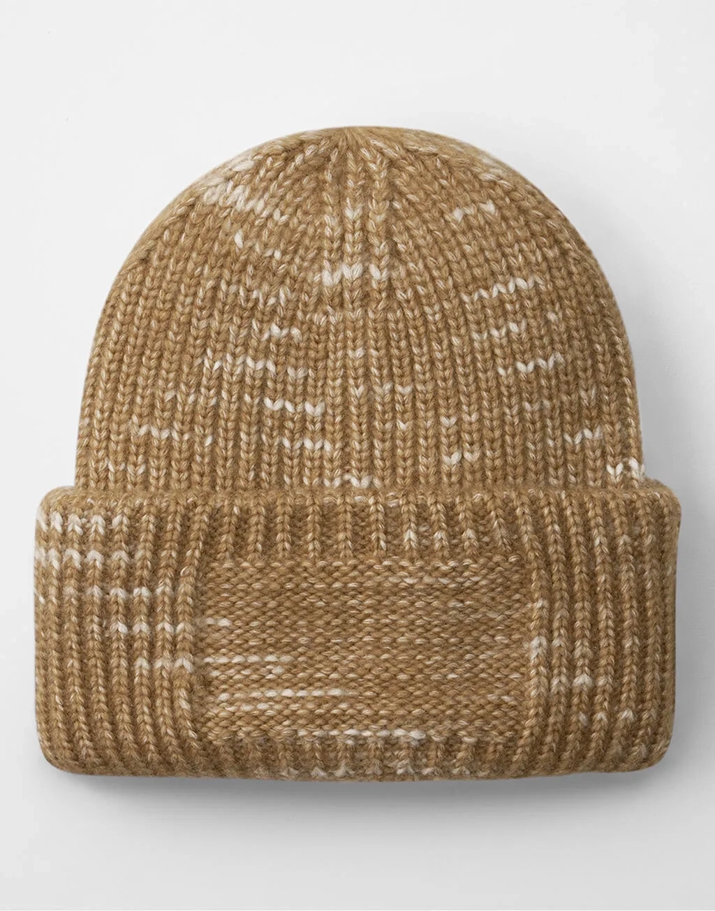 Chunky Knitted Patch Beanie