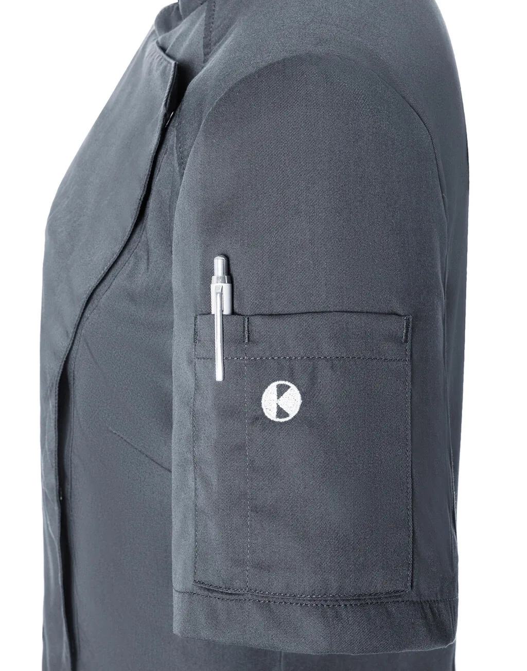 Short-Sleeve Ladies' Chef Jacket Modern-Look