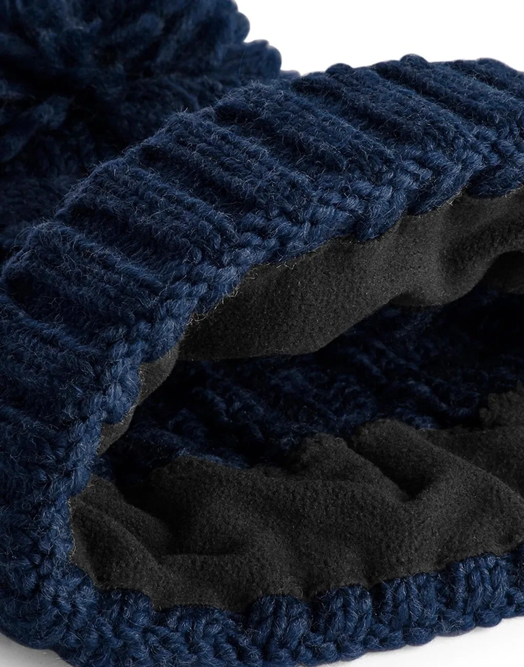 Cable Knit Melange Beanie