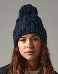 Cable Knit Melange Beanie
