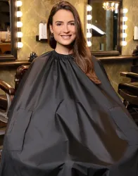Salon Hairdresser's Cape with Hand Grips