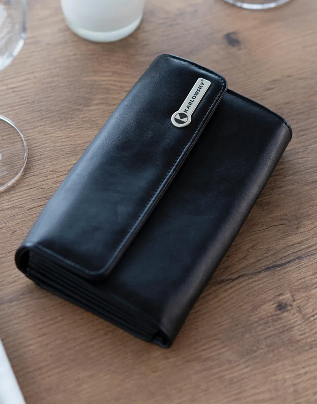 Waiter's Wallet with Press Stud