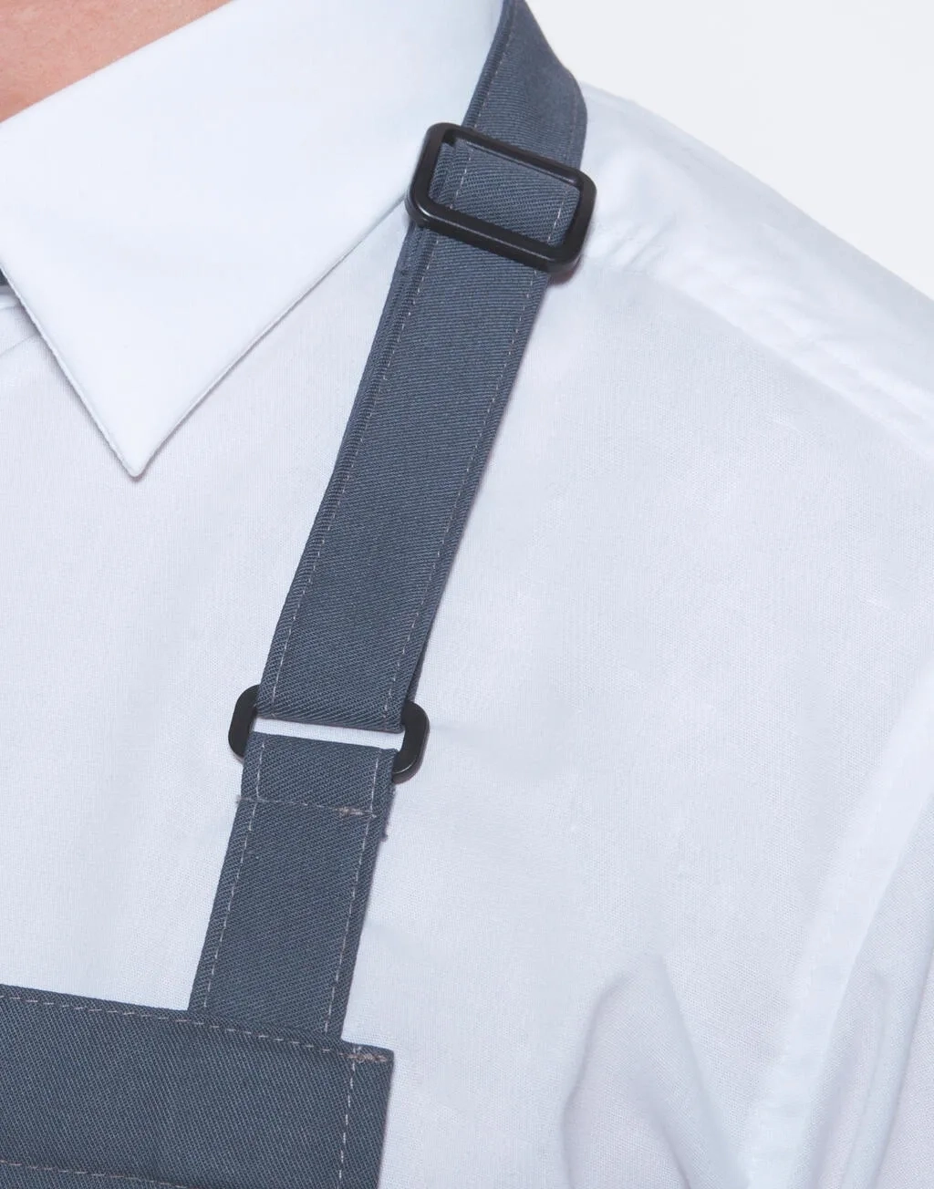 Oversize Bib Apron with Buckle and Pocket<P/>