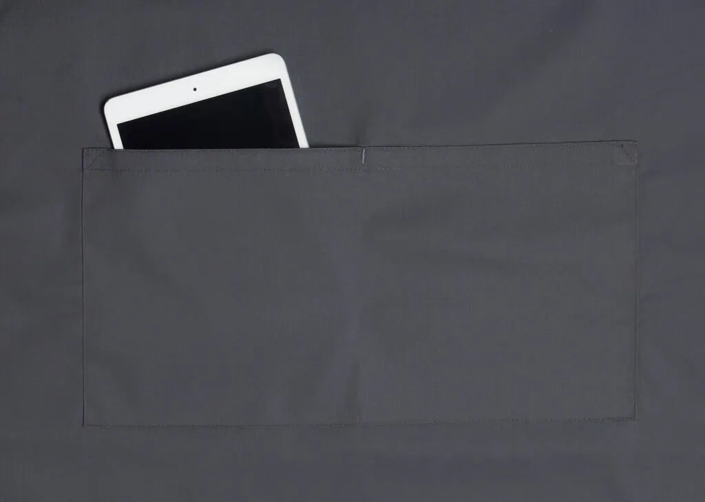 Oversize Bib Apron with Buckle and Pocket<P/>