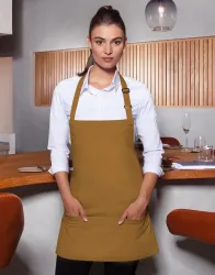 Short Bib Apron Basic with Buckle and Pocket