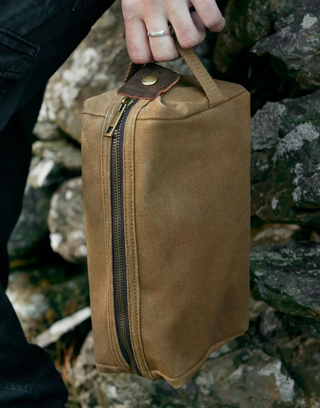 Heritage Waxed Canvas Wash Bag