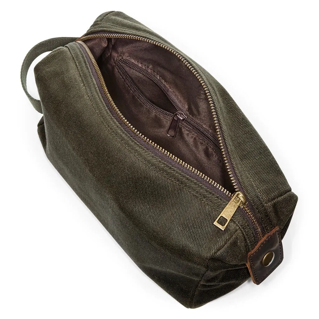 Heritage Waxed Canvas Wash Bag