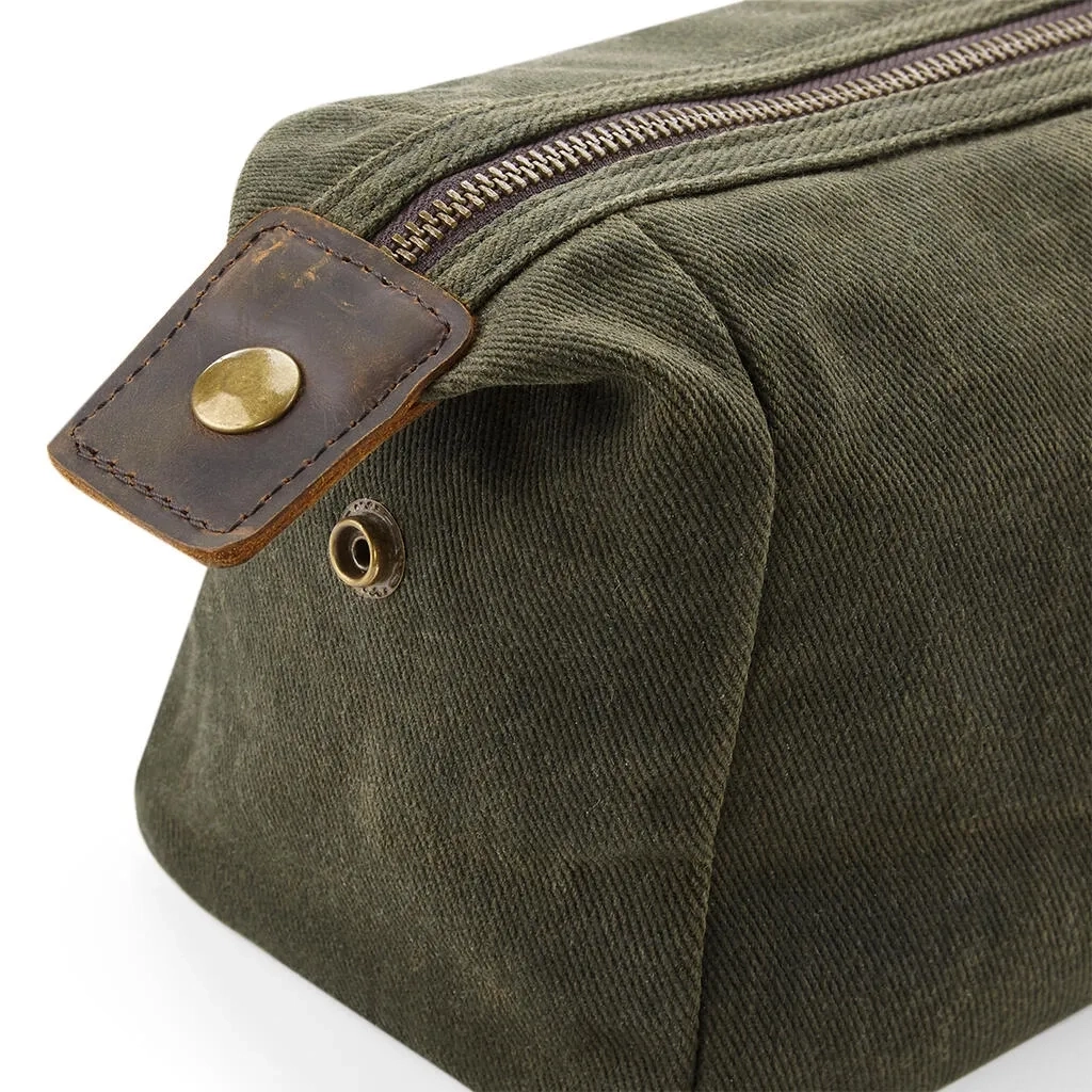 Heritage Waxed Canvas Wash Bag