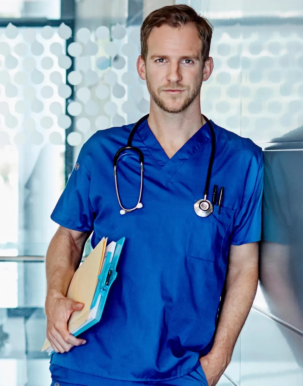 Men's Slip-on Tunic Essential Short Sl.