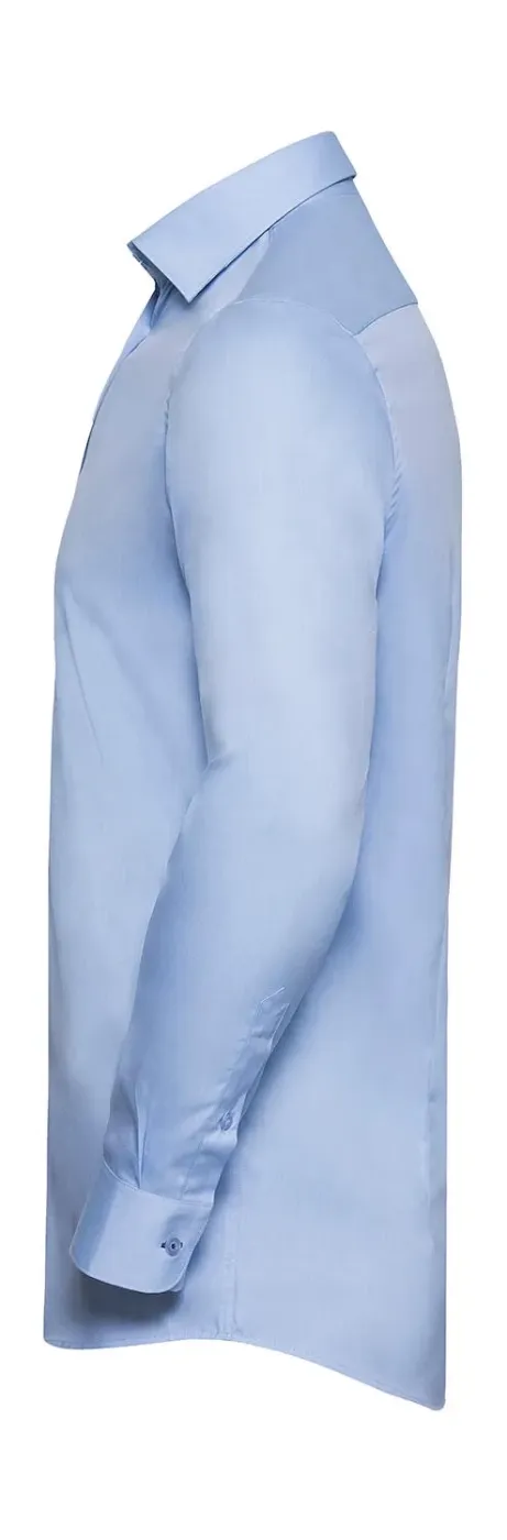 Tailored Contrast Herringbone Shirt LS