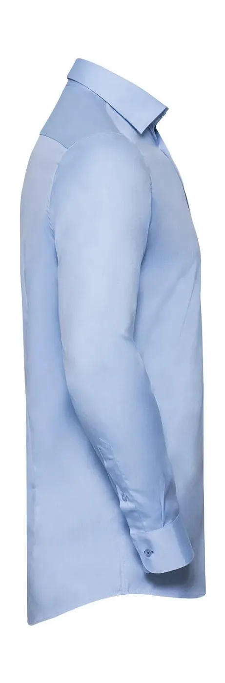 Tailored Contrast Herringbone Shirt LS