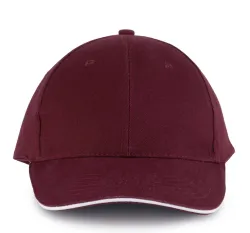 Burgundy/White