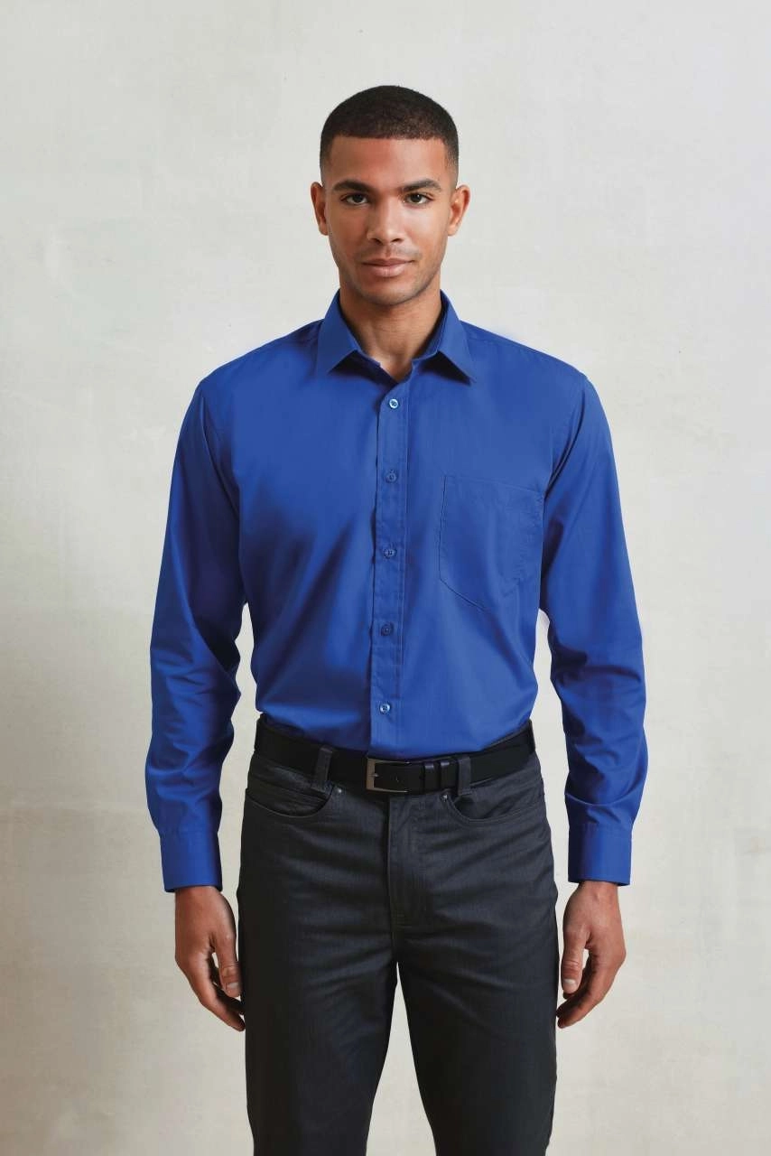 MEN'S LONG SLEEVE POPLIN SHIRT
