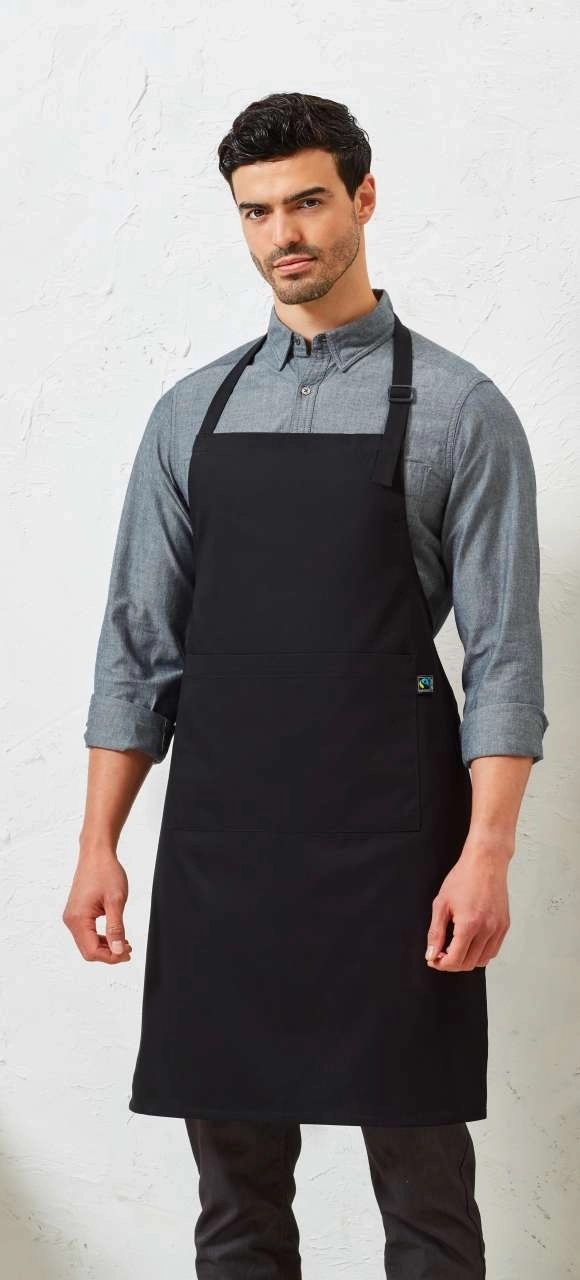 COTTON BIB APRON, FAIRTRADE & ORGANIC CERTIFIED