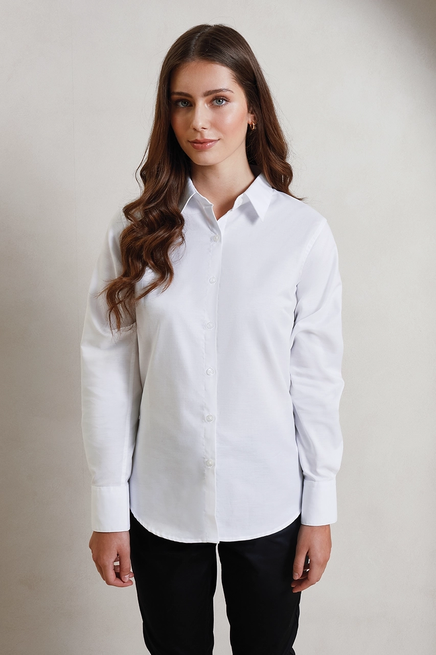 WOMEN'S LONG SLEEVE SIGNATURE OXFORD BLOUSE