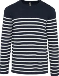 Striped Navy/Off White