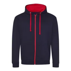 New French Navy/Heather Grey