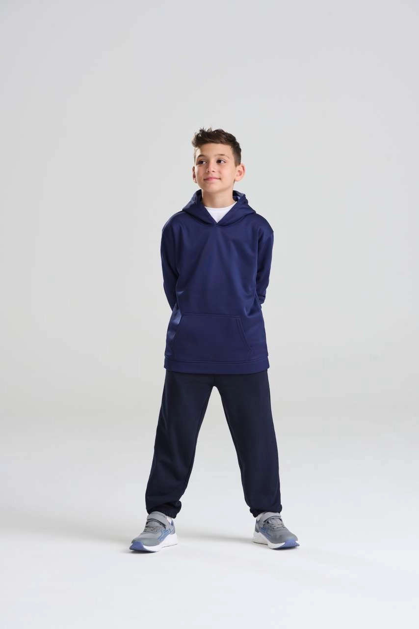 GYERMEK SPORT POLIÉSZTER KAPUCNIS PULÓVER