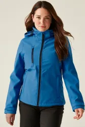WOMEN'S VENTURER 3 LAYER HOODED PRINTABLE SOFTSHELL JACKET