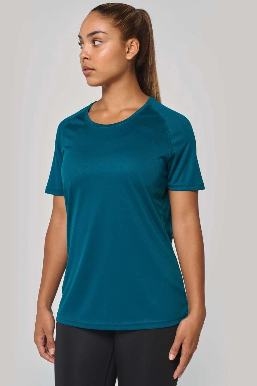 LADIES' RECYCLED ROUND NECK SPORTS T-SHIRT