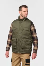 UNISZEX BÉLELT TÖBBZSEBES POLYCOTTON MELLÉNY