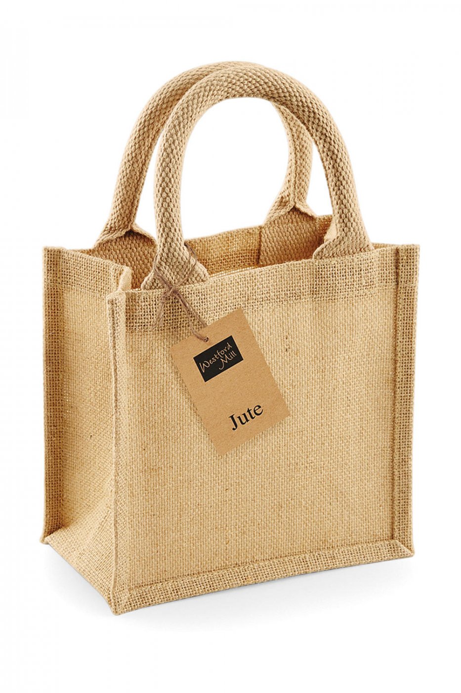 Jute Petite Gift Bag Natural, One Size